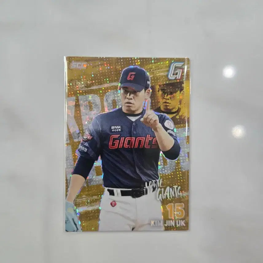 [BUNJANG] KBO Plus Card Lotte Giants Kim Jin-wook Holo Parallel / KBO플러스 카드 롯데자이언츠 김진욱 홀로패러렐