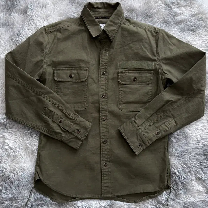 [BUNJANG] 417 EDIFICE Military Outpocket Shirt Jacket / 일본빈티지 417에디피스 밀리터리 셔츠자켓 아메카지