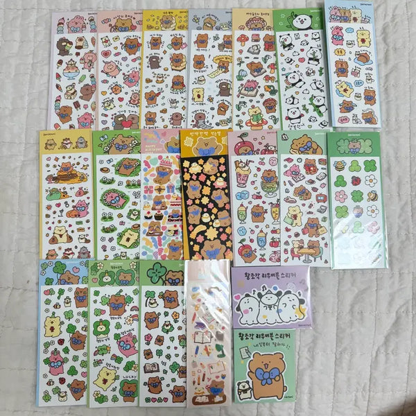 [BUNJANG] JinniYoni Sticker Set (20 pcs Bundle) / 지니요니 씰스 20장 일괄