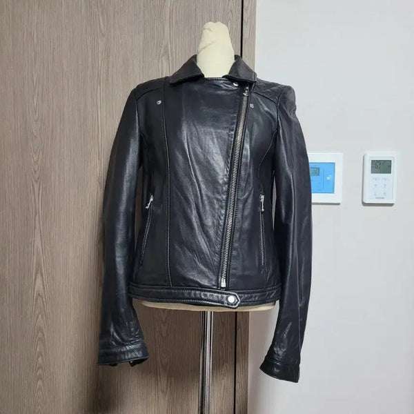 [BUNJANG] Massimo Dutti Black Lambskin Leather Jacket / 가격제안행사!!   마시모뚜띠 블랙 램레더 재킷