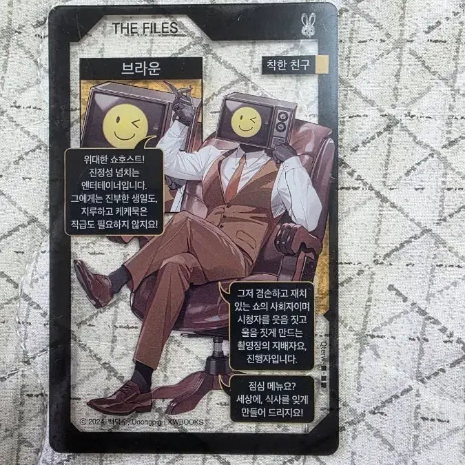 [BUNJANG] Goechul "Goechul Goes to Work" Official Goods Acrylic Card Brown / 괴출 괴담출근 공굿 아크릴카드 브라운