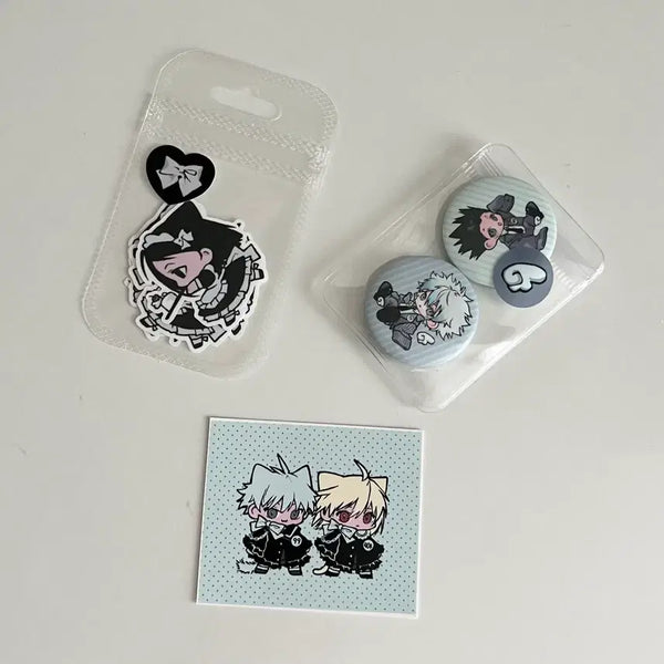 [BUNJANG] Hunter x Hunter Sticker Can Badge Set / i7님 헌터헌터 스티커 캔뱃지