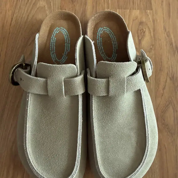 [BUNJANG] ISO Yoot Taupe 280 Suede Slipper Mules / 이소 유트 타우페 280 (스웨이드 슬리퍼 뮬 신발)