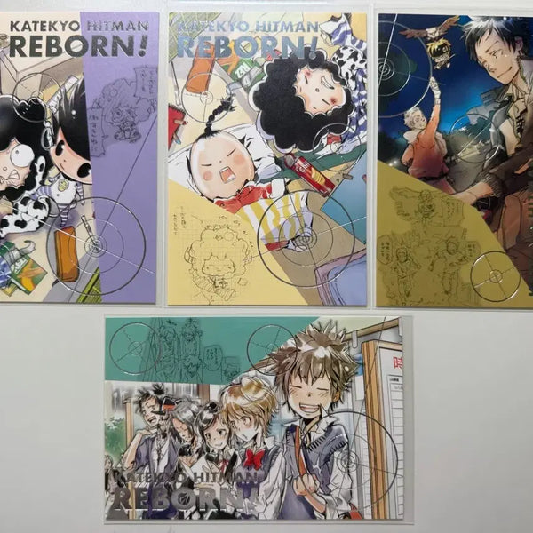 [BUNJANG] Katekyo Hitman Reborn! Bundle Set Postcards (Tsuna, Yamamoto, Reborn, Rambo) / (일괄)가정교사 히트맨 리본 가히리 아마노전 엽서 츠나,야마모토,리본,람보
