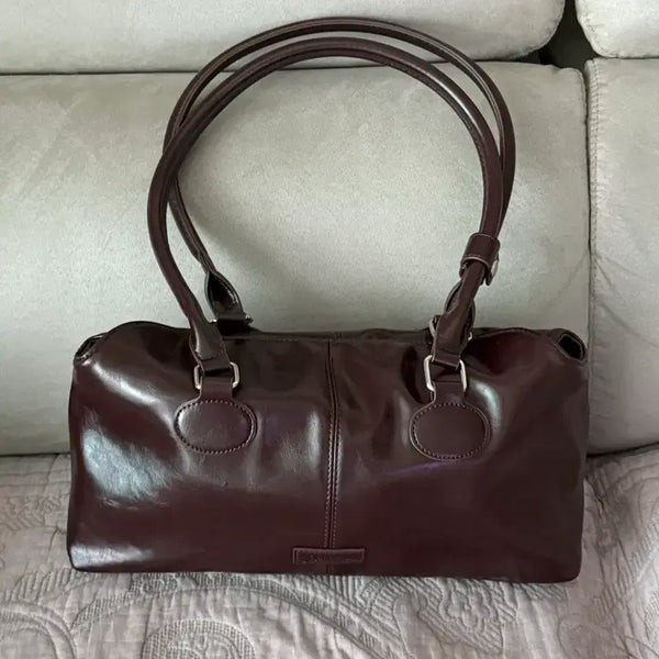 [BUNJANG] LeniB Lamb Bag Medium Deep Brown Shoulder Bag / 레니비 라모백 미디움 딥브라운 숄더백 가방 새상품
