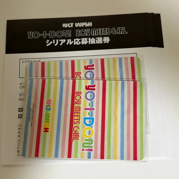 [BUNJANG] NCT WISH Boy meets Girl Unused Application Serial Codes 8ea / 엔시티 위시 요이동 보이밋츠걸 미사용 응모 시리얼 8장
