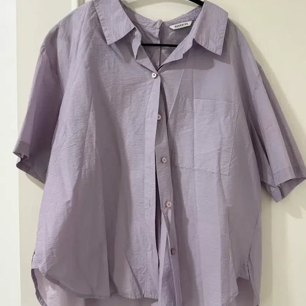 [BUNJANG] She's Miss Blouse Purple/Navy / 쉬즈미스 블라우스 퍼플/네이비