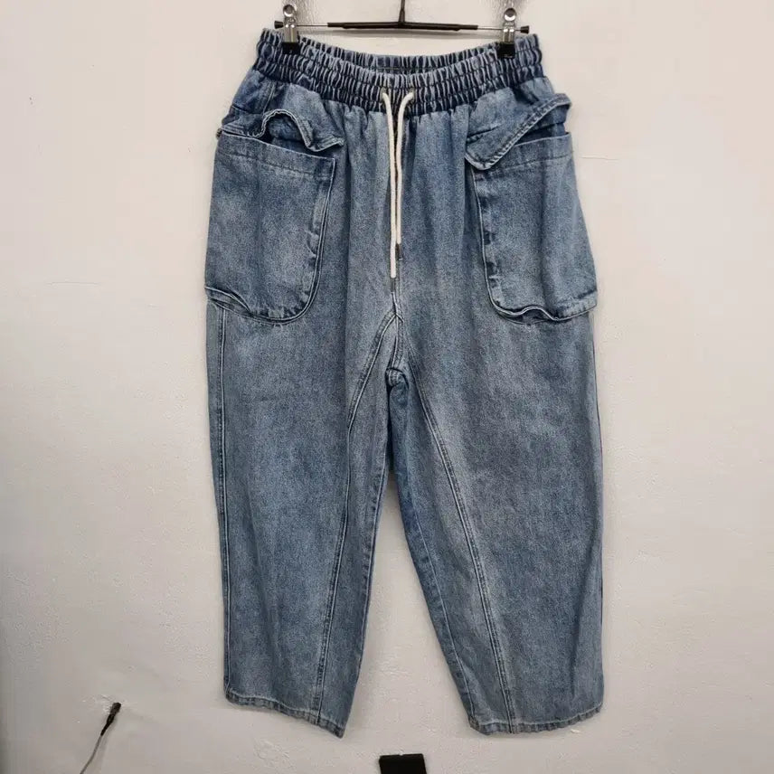 [BUNJANG] HIGH FIVE Bending Cargo Denim Pants / [100/L] HIGH FIVE 밴딩 카고 데님 팬츠 청바지