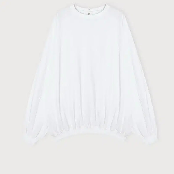 [BUNJANG] ETHOS Light Balloon Sweatshirt (White) / ETHOS 라이트 벌룬 맨투맨 (화이트)