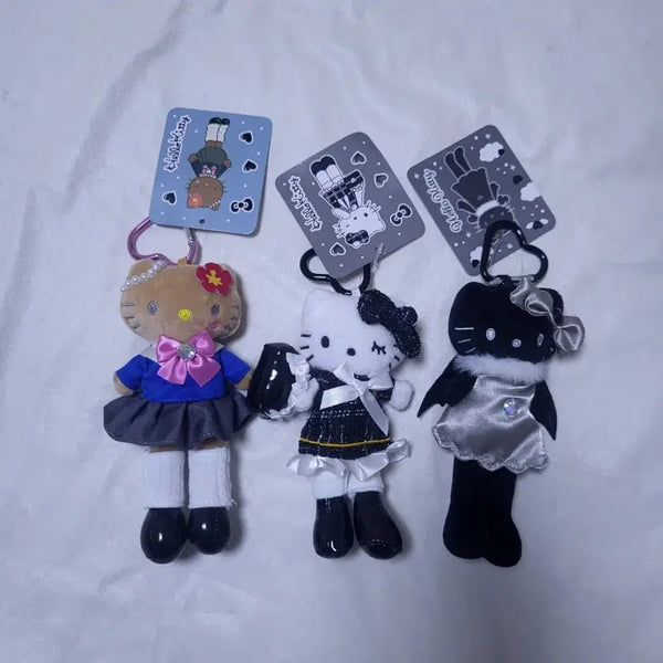 [BUNJANG] Hello Kitty Long Leg Plush Keychain 3 Set / 헬로키티 롱다리 인형 키링 3종 세트