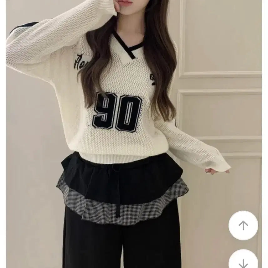 [BUNJANG] RoomingElise Check Layered Banding Pants (String) / 루밍엘리스 체크 레이어드 밴딩 팬츠 (스트링O)