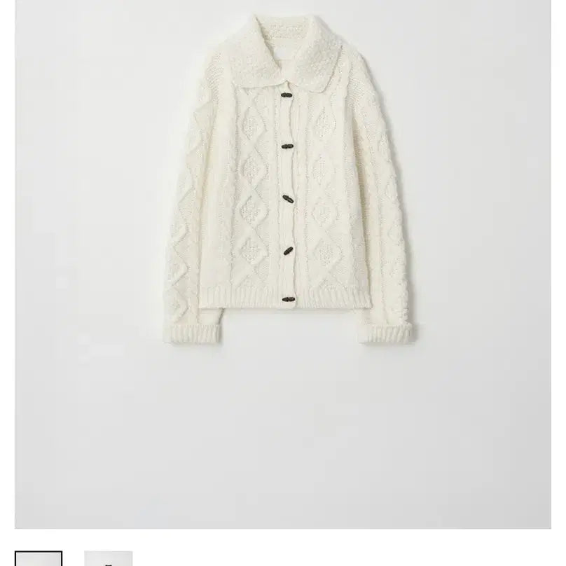 [BUNJANG] Leeds Woody Toggle Cardigan Ivory / Leeds 리즈 우디 토글 가디건 아이보리