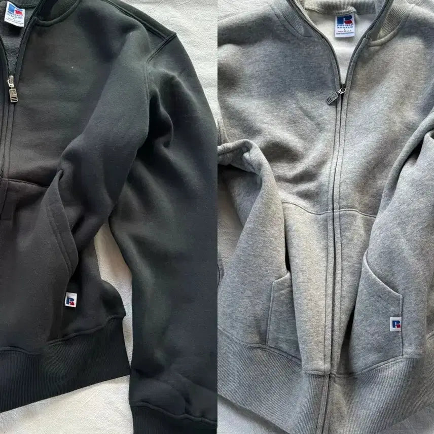 [BUNJANG] Russell Vintage High-Neck Full-Zip Sweatshirt / (S-XL/해외) 러셀 빈티지 하이넥 풀집업 스웻