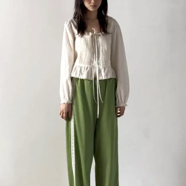 [BUNJANG] Hocus Pocus Air Mesh Track Pants Olive Green / 호쿠스포쿠스 에어 매쉬 트랙 팬츠 올리브 그린