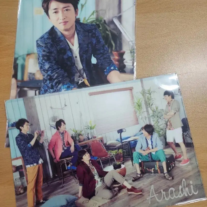 [BUNJANG] Arashi Photo File Set (2 Types) - Satoshi Ohno & Group Photos / 아라시 포토파일 2종 세트
