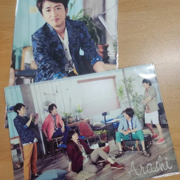 [BUNJANG] Arashi Photo File Set (2 Types) - Satoshi Ohno & Group Photos / 아라시 포토파일 2종 세트