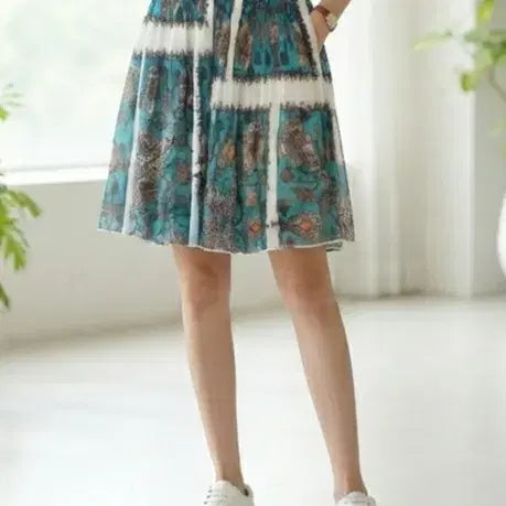 [BUNJANG] Patterned Banding Style Pants / 패턴 밴딩 스타일( 착샷 )