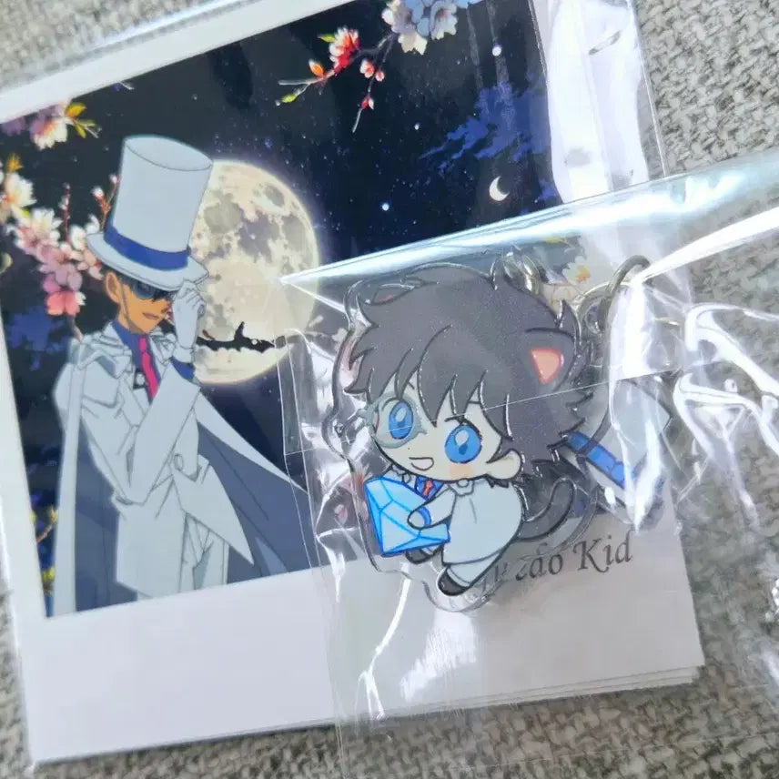 [BUNJANG] Detective Conan Kaito Kid Acrylic Keyring Set / 명탐정 코난 괴도키드 아크릴 키링 하니님 성팬님