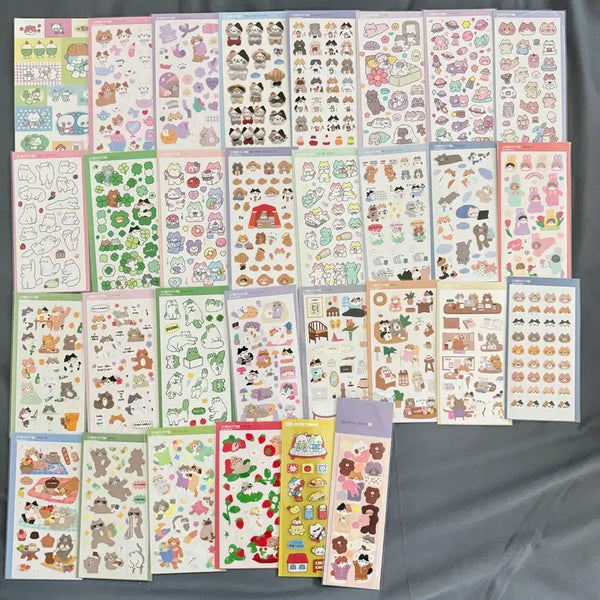 [BUNJANG] Goyangidabang Seal Stickers 30pc Bundle Set / 고양이다방 씰스 30장 일괄