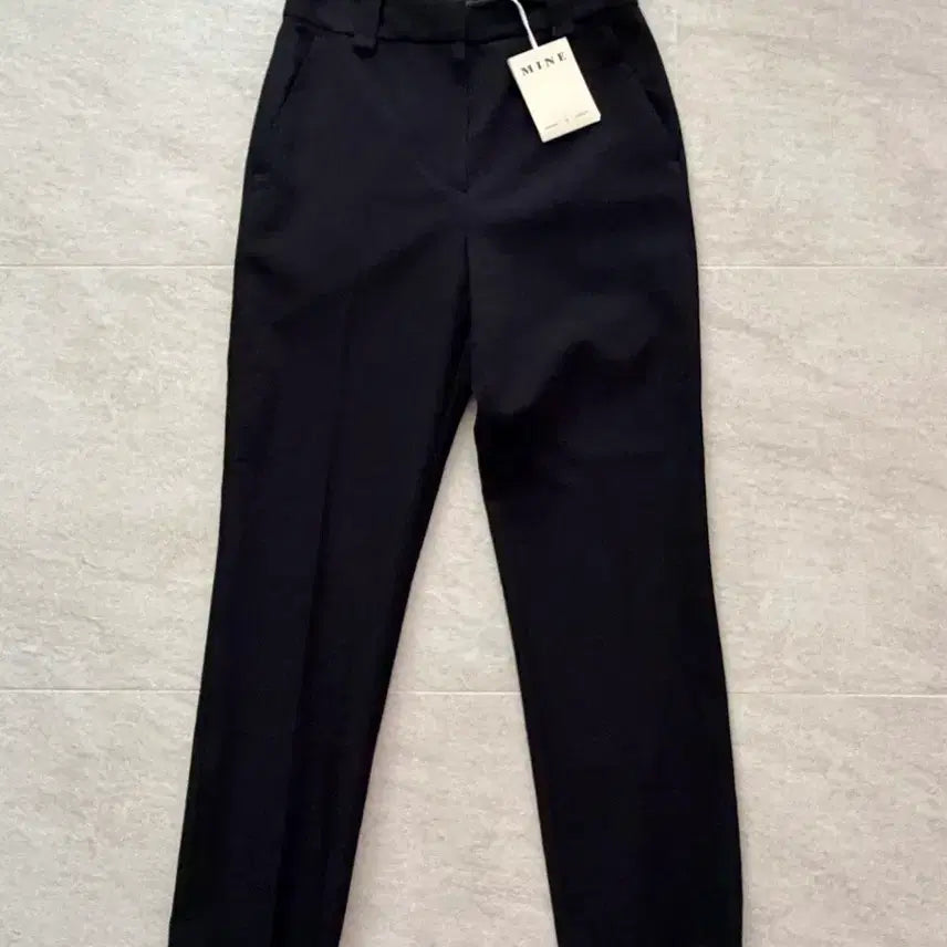 [BUNJANG] Mine (by Hansem) Black Straight Leg Trousers / [새제품] 한섬 마인 mine 슬랙스 일자 팬츠