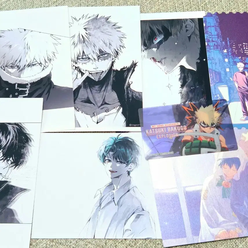 [BUNJANG] My Hero Academia Bakugo Midoriya Postcard Ticket Paper Goods Special Set / 나의 히어로 아카데미아 바쿠고 미도리야 엽서 티켓 지류 회지 특전 히로아카 나히아