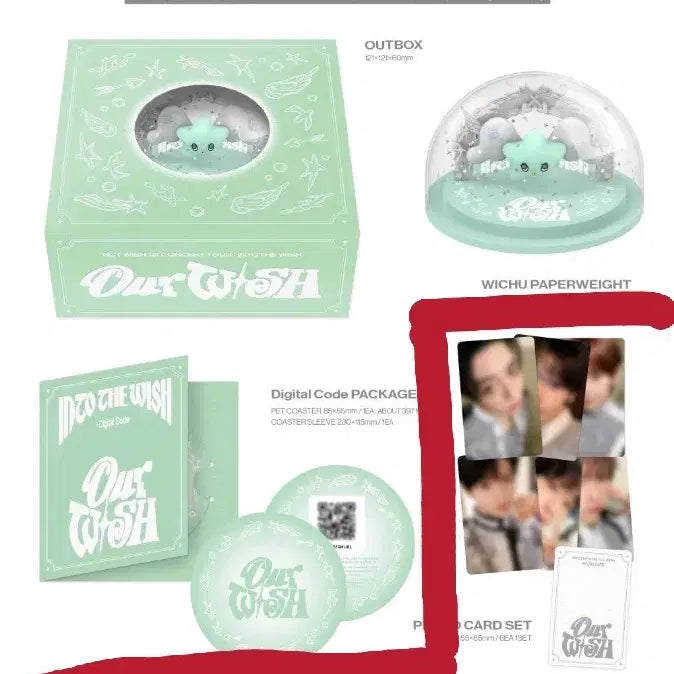 [BUNJANG] NCT WISH 1st Concert Tour 'Our Wish' Digital Code Photocard & Accordion Card / 엔시티위시 아워위시 디지털 코드 포카, 아코디언 카드 세트