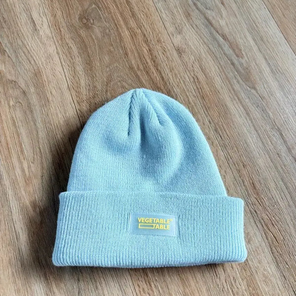 [BUNJANG] Vegetable Table Blue Beanie / 베지터블 테이블 블루 하늘색 비니
