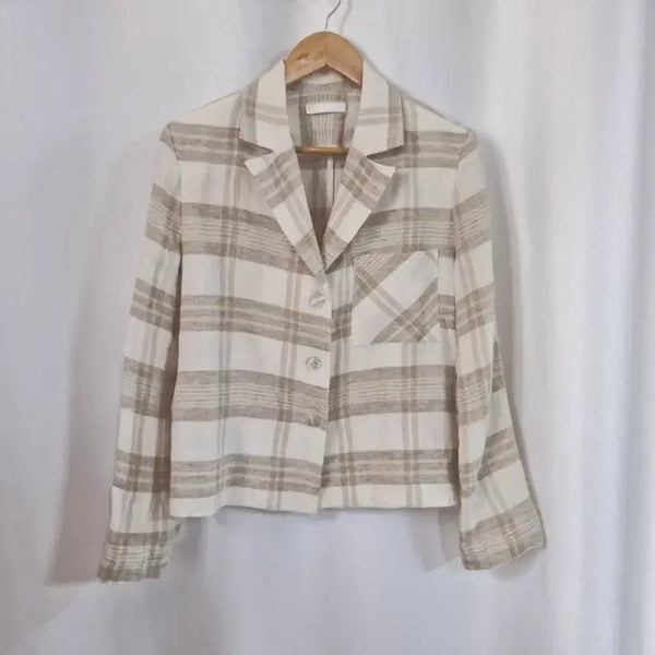 [BUNJANG] Monet Check Pattern Jacket / monet 체크 패턴 자켓