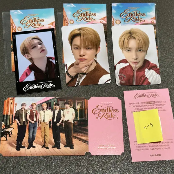 [BUNJANG] TXT VR Endless Ride Photocard Set - Yeonjun, Taehyun - Includes 1st & 4th Week POB / (응모권 포함) 투바투 브이알 txt vr Endless ride / 연준 / 태현 / 1주차&4주차 포카 특전세트
