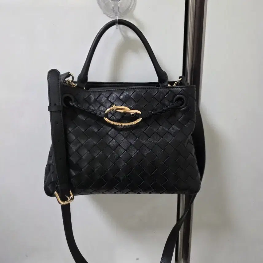 [BUNJANG] Geiger Leather Gold-Plated Bag / 가이거 가죽 블랙 금장