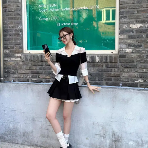 [BUNJANG] Postmonition Coordination Set Skirt / 포스트모니션 코디 세트