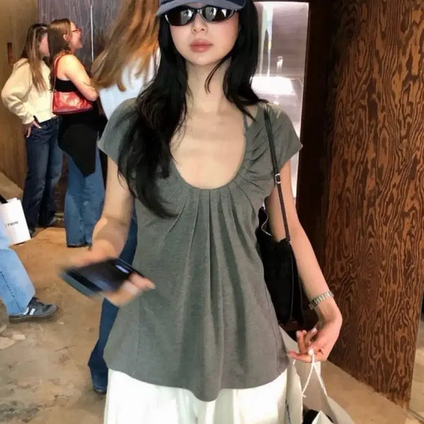 [BUNJANG] Parveang Breeze Halter Shirring Blouse / 파르벵 브리즈 홀터 그레이 BREEZE HALTER SHIRRING BLOUSE