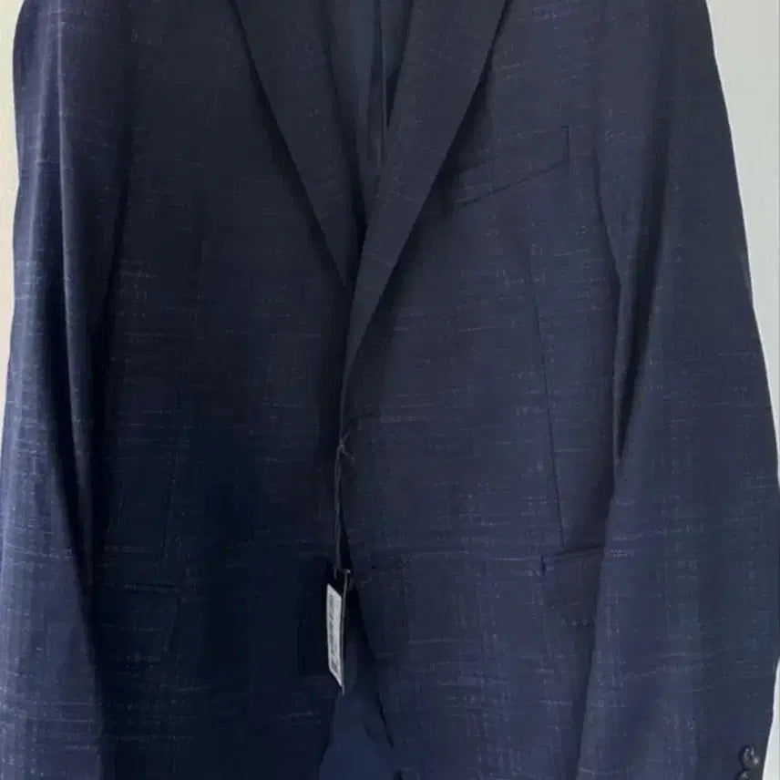 [BUNJANG] Emporio Armani Navy Check Pattern Suit Jacket 52R / 엠포리오 아르마니 자켓