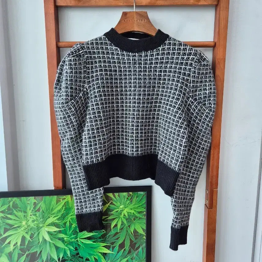 [BUNJANG] NAIN Pattern Knit Black / (새상품) NAIN 패턴 니트 블랙