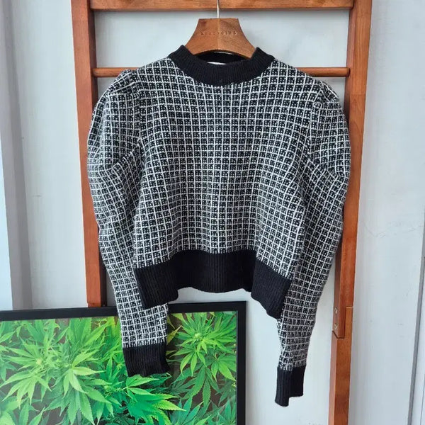 [BUNJANG] NAIN Pattern Knit Black / (새상품) NAIN 패턴 니트 블랙