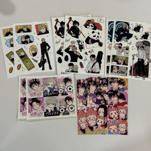 [BUNJANG] Jujutsu Kaisen Piqueu Instagram Stickers - Nanami, Yuta, Toge, Toji, Megumi, Yuji / 주술회전 피케님 인스 프리쿠라 스티커 나나미 유타 토게 토우지 메구미 유지