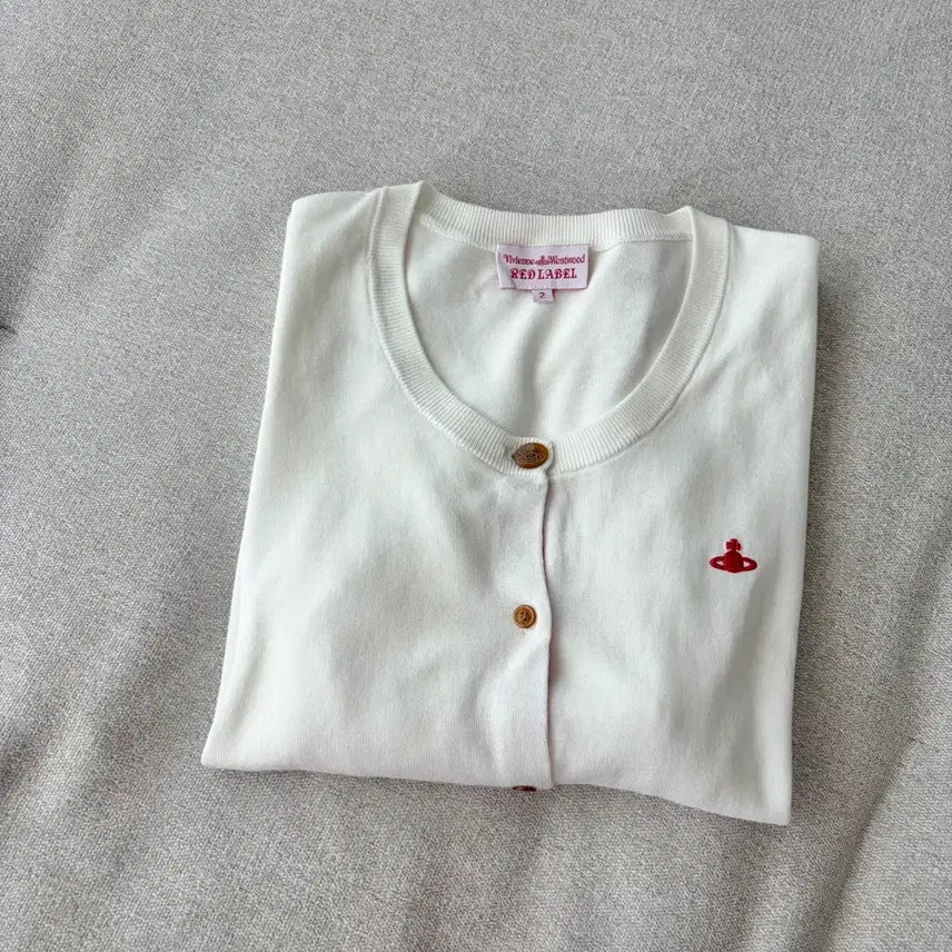 [BUNJANG] Vivienne Westwood Red Label Cardigan White / 비비안웨스트우드 레드라벨 가디건 화이트