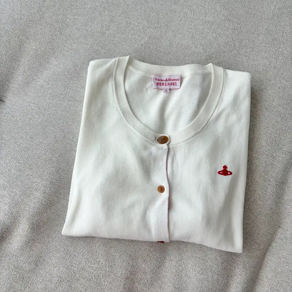[BUNJANG] Vivienne Westwood Red Label Cardigan White / 비비안웨스트우드 레드라벨 가디건 화이트