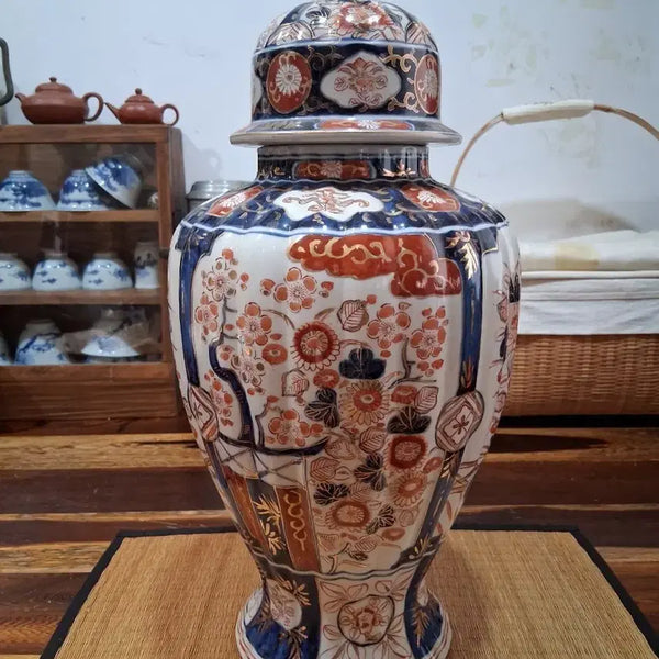 [BUNJANG] 1800s Celadon Tea Caddy with Lid / 1800년대골동 유개호 산차용 차호