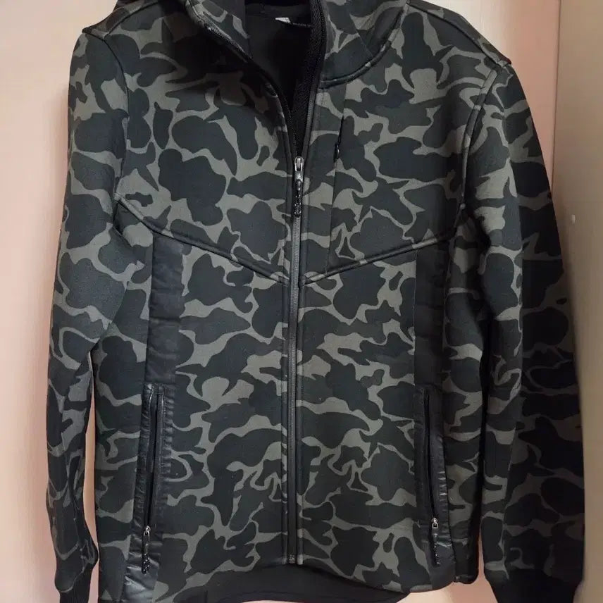 [BUNJANG] Black Yak Camouflage Hooded Zip-Up Jacket / 블랙야크 카모플라쥬 후드 집업