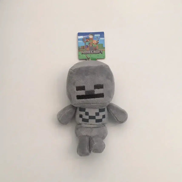 [BUNJANG] Minecraft Skeleton Ball Chain Mascot Keychain Plush / 마인크래프트 마크 볼체인 마스코트 인형 키링 스켈레톤