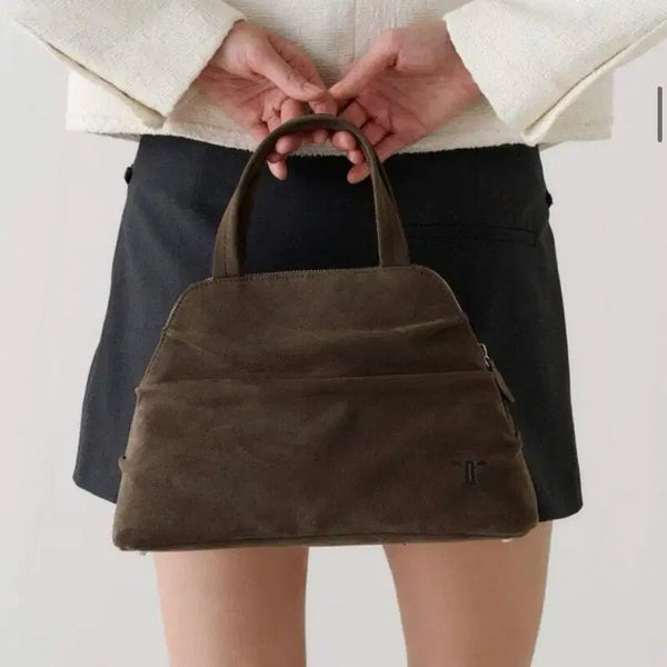 [BUNJANG] Lorrin Suede Tote Bag Deep Brown / 로르에 스웨이드백 딥 브라운 (220000원)