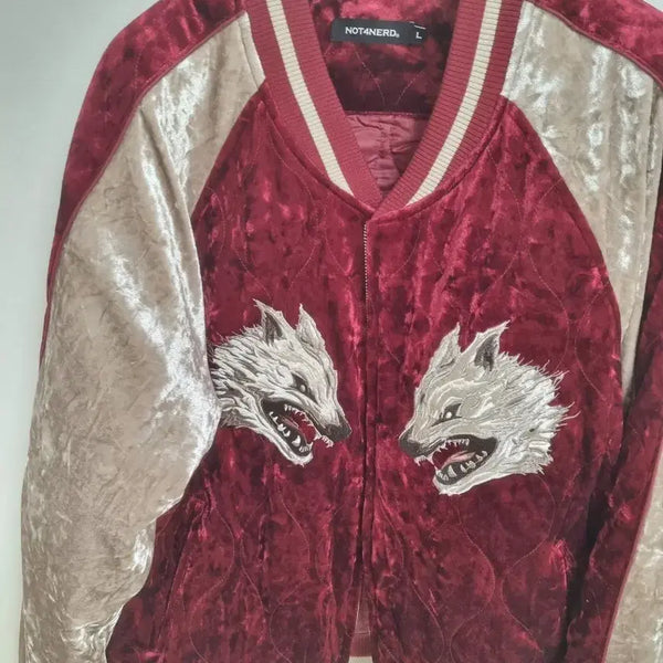 [BUNJANG] Not For Nerds Wool Sukajan / 낫포너드 울프 스카잔