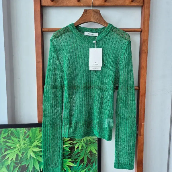 [BUNJANG] Outshell Knit Green / (새상품) 아웃쉘 니트 그린