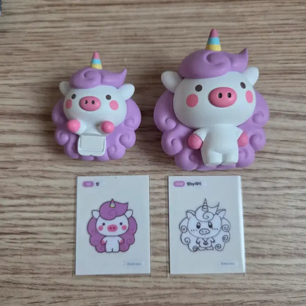 [BUNJANG] EXO Lay "Mungchizu" Bob Pickup Figure Ttibusil Bundle Set / (일괄) 엑소 레이 뭉치즈 밥 피크업 피규어 띠부실