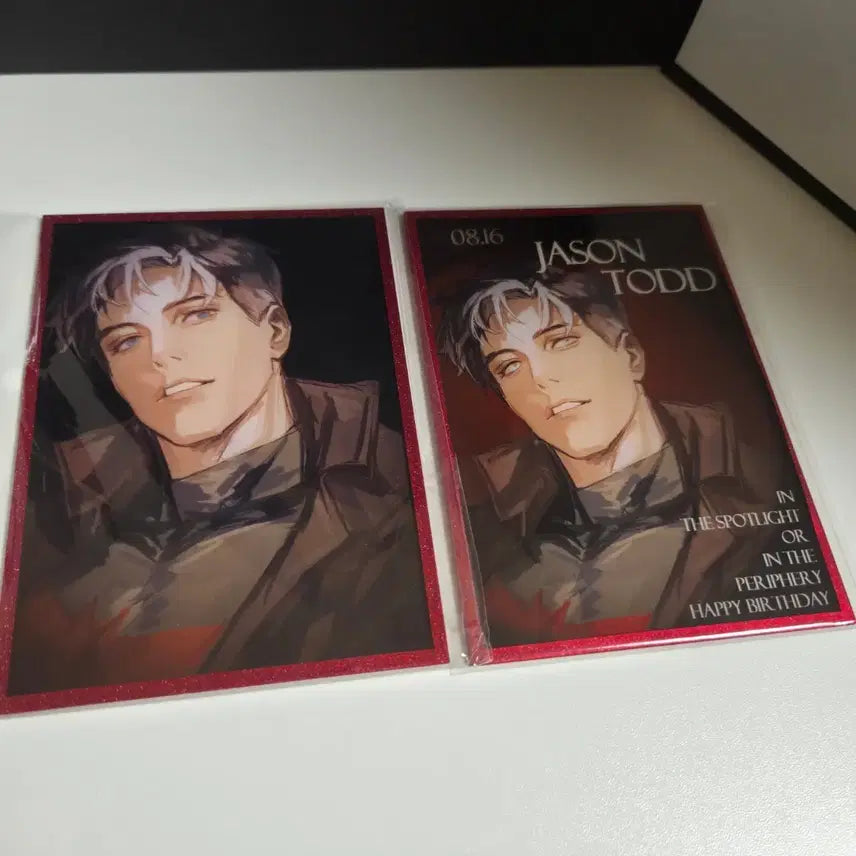 [BUNJANG] DC Comics Red Hood Jason Todd Mini Acrylic Color Card Set (2 Types) / DC코믹스 비공식 굿즈 레드후드 제이슨 토드미니 아크릴 색지 2종 일괄
