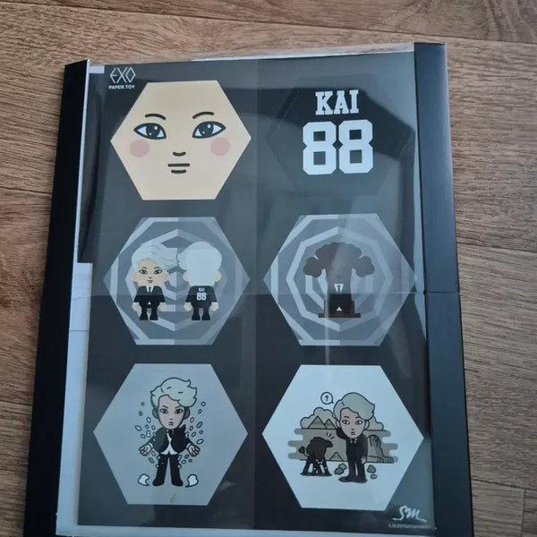 [BUNJANG] EXO Kai Paper Toy Sticker / EXO 카이 페이퍼 토이(스티커인듯)