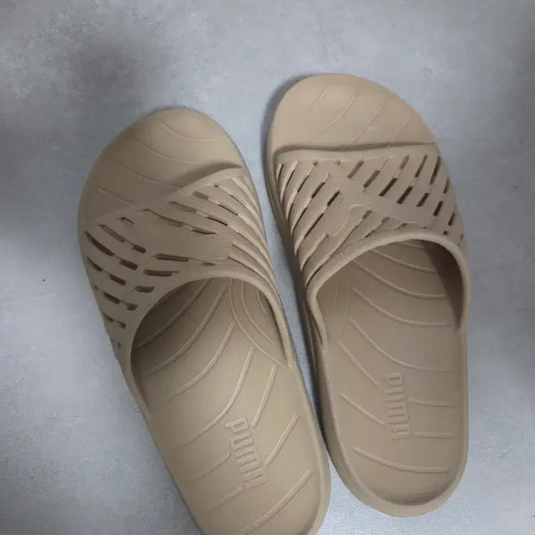 [BUNJANG] Puma Beige Slide Sandals UK 7 / 푸마 베이지 슬라이드 UK7  발편함