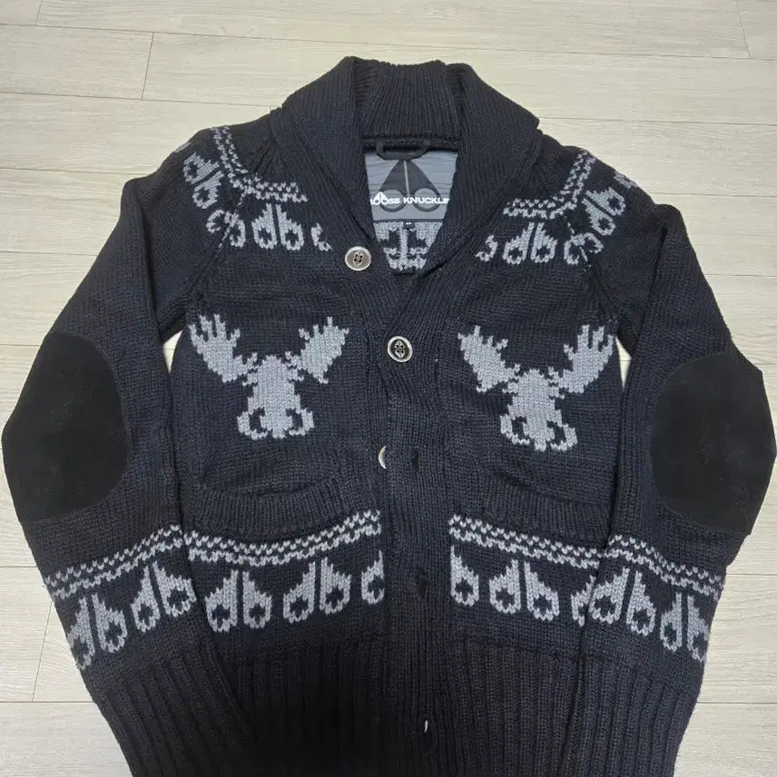 [BUNJANG] Mooosknuckle Knit Cardigan / 무스너클 니트 가디건