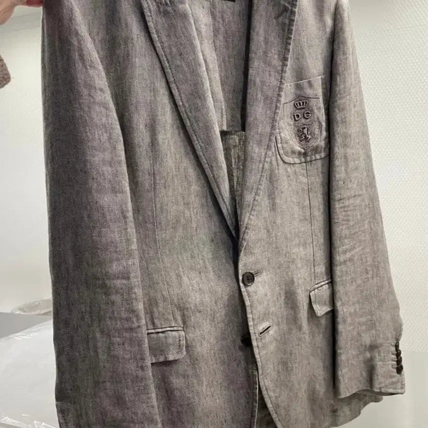 [BUNJANG] Dolce & Gabbana Grey Linen Jacket 52 / 돌체앤가바나 그레이 린넨 자켓 52 정품